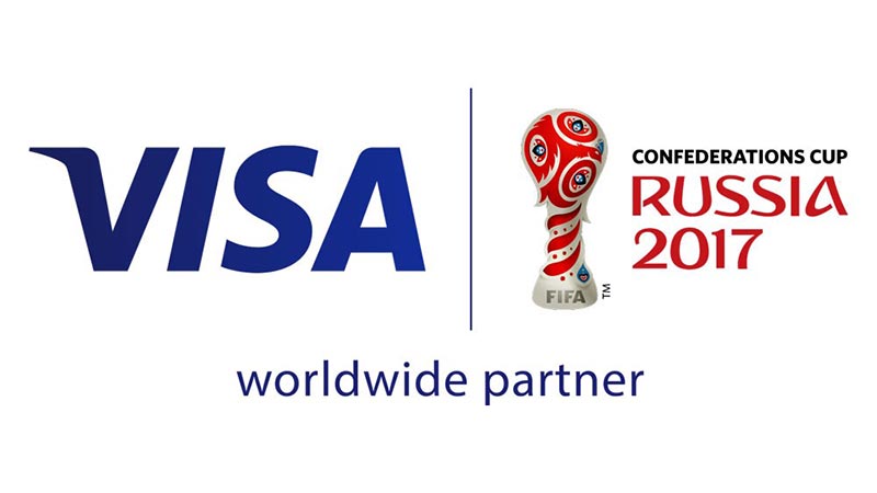 Visa Confederations Cup Russia 2017 worldwide partner logo.