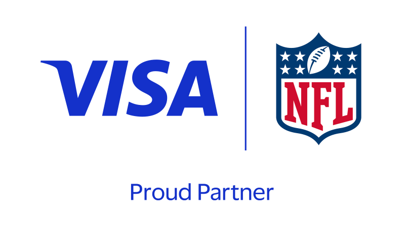 visa + NFL + Proud Partner logo
